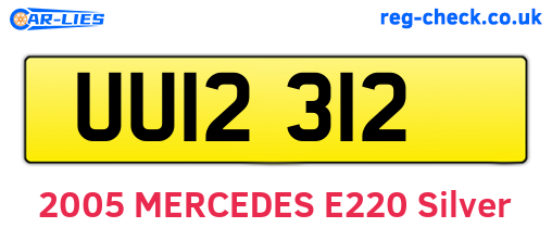 UUI2312 are the vehicle registration plates.