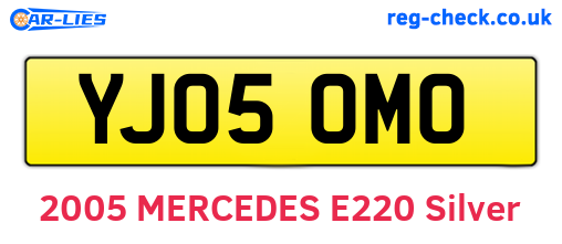 YJ05OMO are the vehicle registration plates.