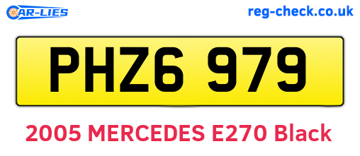 PHZ6979 are the vehicle registration plates.