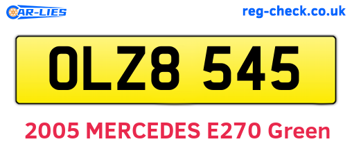 OLZ8545 are the vehicle registration plates.