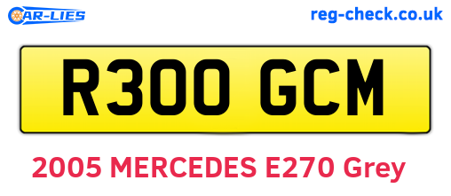 R300GCM are the vehicle registration plates.