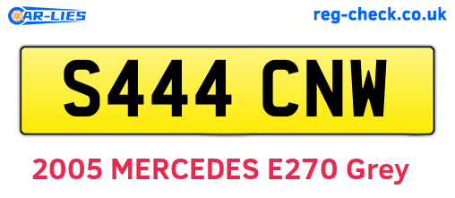 S444CNW are the vehicle registration plates.