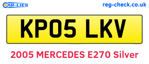 KP05LKV are the vehicle registration plates.