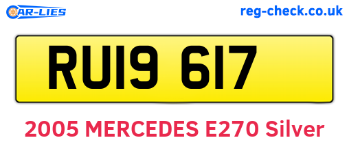 RUI9617 are the vehicle registration plates.