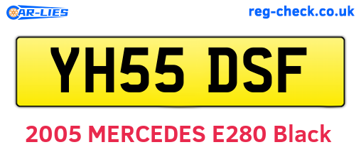 YH55DSF are the vehicle registration plates.