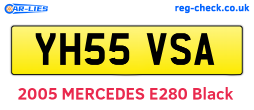 YH55VSA are the vehicle registration plates.