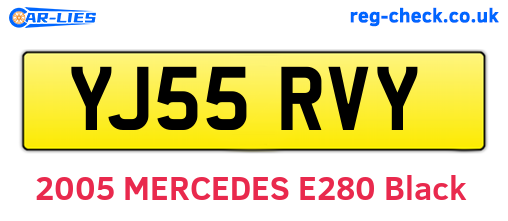 YJ55RVY are the vehicle registration plates.