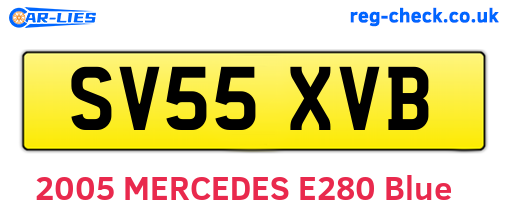 SV55XVB are the vehicle registration plates.