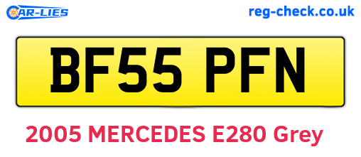 BF55PFN are the vehicle registration plates.