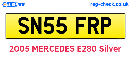 SN55FRP are the vehicle registration plates.