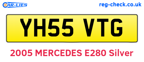 YH55VTG are the vehicle registration plates.