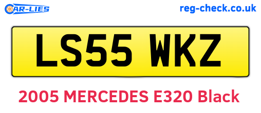 LS55WKZ are the vehicle registration plates.