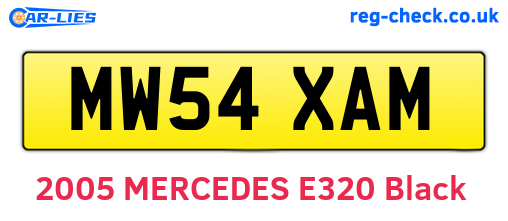 MW54XAM are the vehicle registration plates.