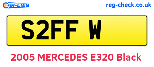 S2FFW are the vehicle registration plates.