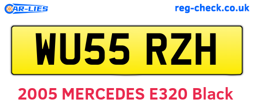 WU55RZH are the vehicle registration plates.