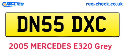 DN55DXC are the vehicle registration plates.
