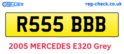 R555BBB are the vehicle registration plates.