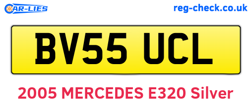 BV55UCL are the vehicle registration plates.