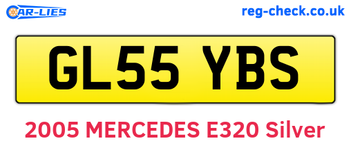 GL55YBS are the vehicle registration plates.