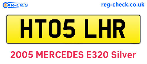 HT05LHR are the vehicle registration plates.