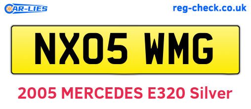 NX05WMG are the vehicle registration plates.
