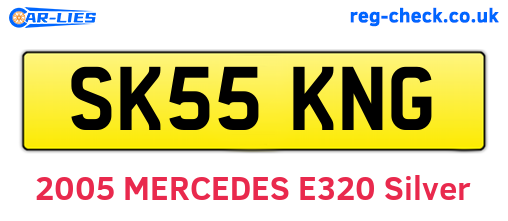 SK55KNG are the vehicle registration plates.
