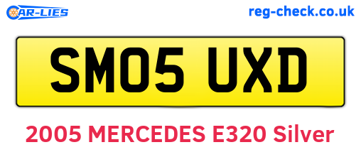 SM05UXD are the vehicle registration plates.