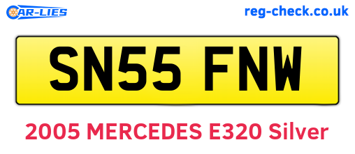 SN55FNW are the vehicle registration plates.