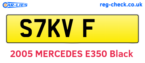 S7KVF are the vehicle registration plates.