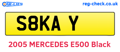 S8KAY are the vehicle registration plates.