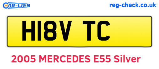 H18VTC are the vehicle registration plates.