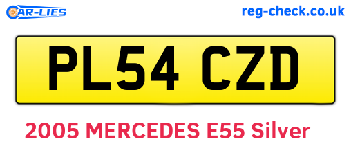 PL54CZD are the vehicle registration plates.