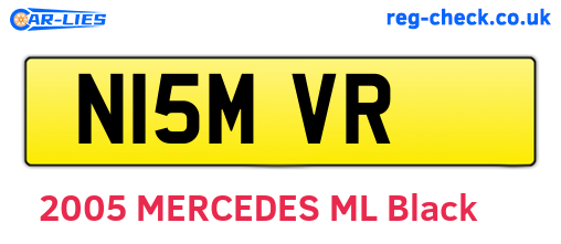N15MVR are the vehicle registration plates.