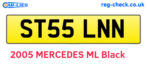 ST55LNN are the vehicle registration plates.