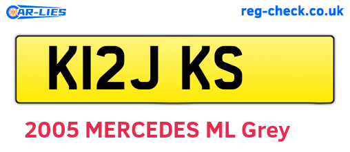 K12JKS are the vehicle registration plates.