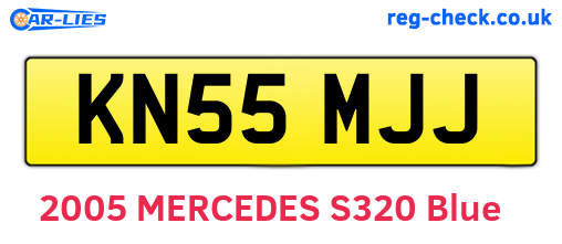 KN55MJJ are the vehicle registration plates.