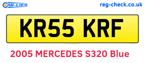 KR55KRF are the vehicle registration plates.