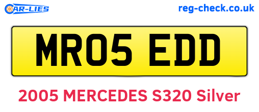 MR05EDD are the vehicle registration plates.