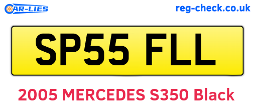 SP55FLL are the vehicle registration plates.
