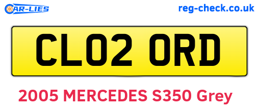 CL02ORD are the vehicle registration plates.