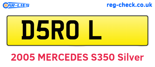 D5ROL are the vehicle registration plates.