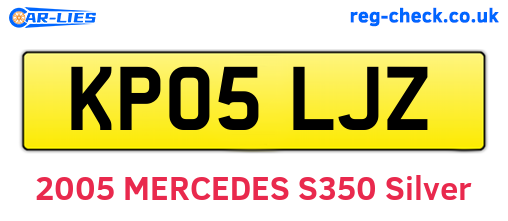 KP05LJZ are the vehicle registration plates.