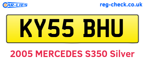 KY55BHU are the vehicle registration plates.