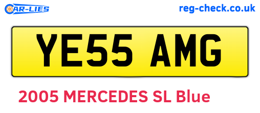 YE55AMG are the vehicle registration plates.