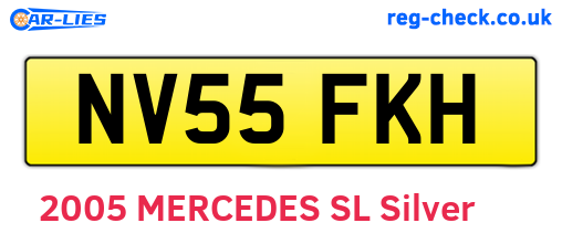 NV55FKH are the vehicle registration plates.