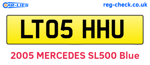 LT05HHU are the vehicle registration plates.