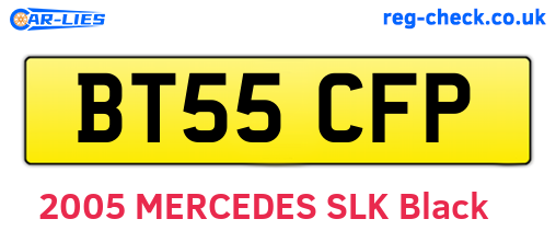 BT55CFP are the vehicle registration plates.