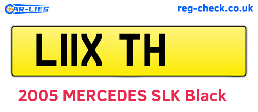L11XTH are the vehicle registration plates.