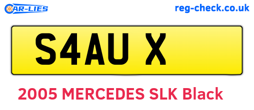 S4AUX are the vehicle registration plates.