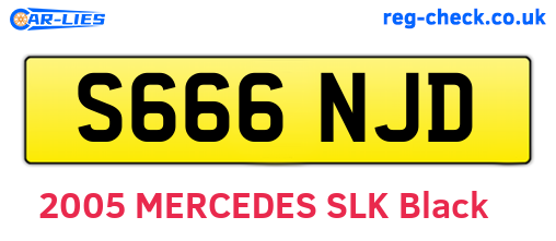 S666NJD are the vehicle registration plates.